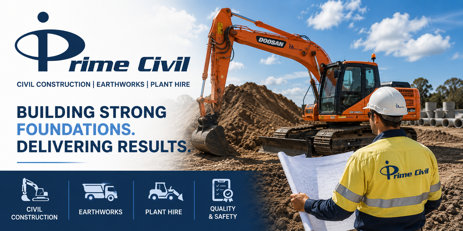 Prime Civil Construction Website and Digital Support
