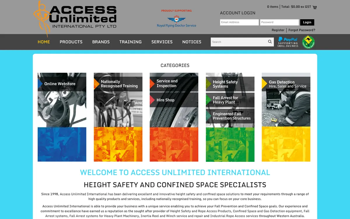 The Access Unlimited website – Access Unlimited