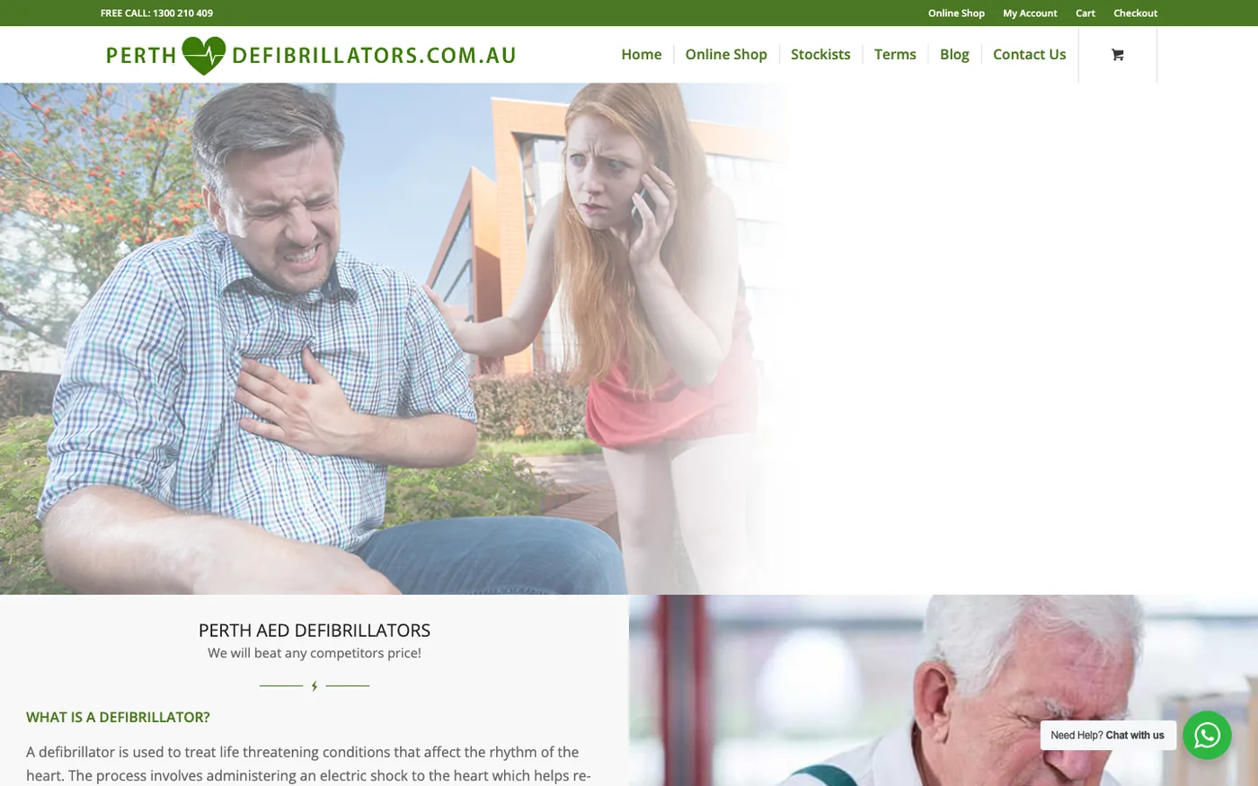 The Perth Defibrillators website
