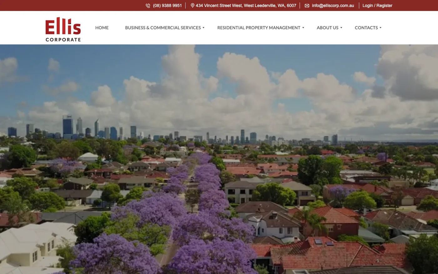 The Ellis Corporate website home page