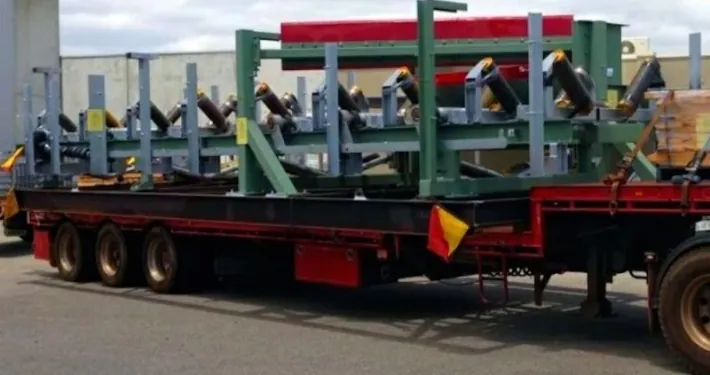 Conveyor frames loaded for delivery – H&B Mining
