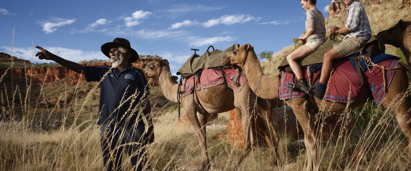 A Kimberley Dreamtime Adventure Tours guide on country in the Kimberley