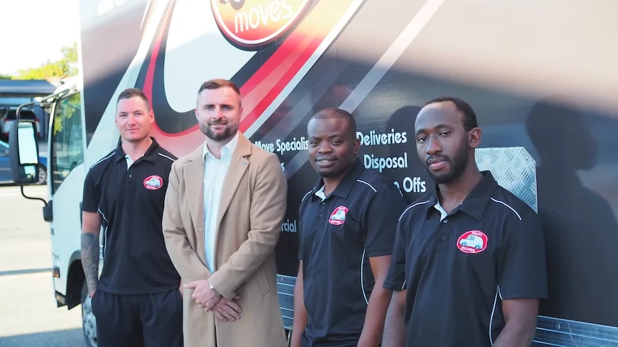 The Micro Moves team with their removal truck