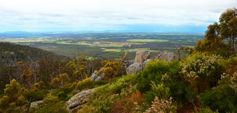 Views across the Great Southern – The Porongurup Range Tourist Park