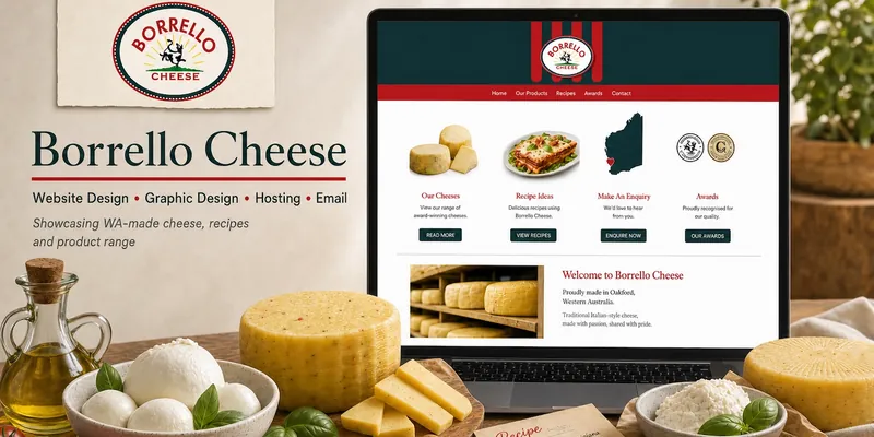 Borrello Cheese project by Ocean Website Design