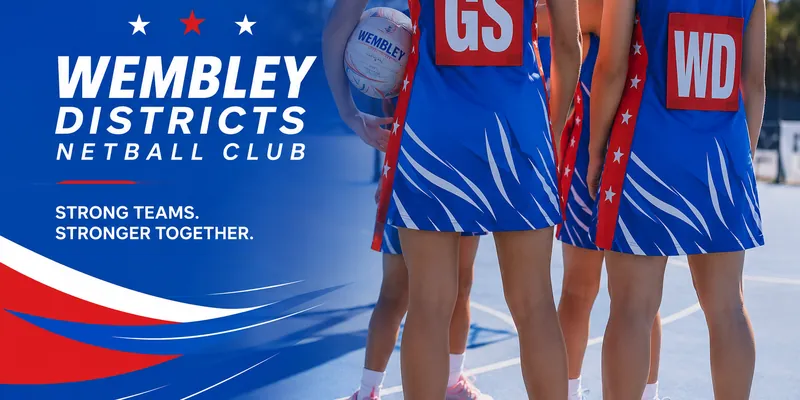 Wembley Districts Netball Club project by Ocean Website Design